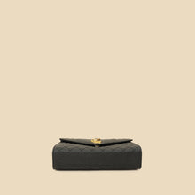 YSL Black Mix Quilted Envelope Medium Shoulder Bag
