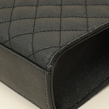 YSL Black Mix Quilted Envelope Medium Shoulder Bag