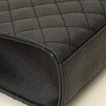 YSL Black Mix Quilted Envelope Medium Shoulder Bag