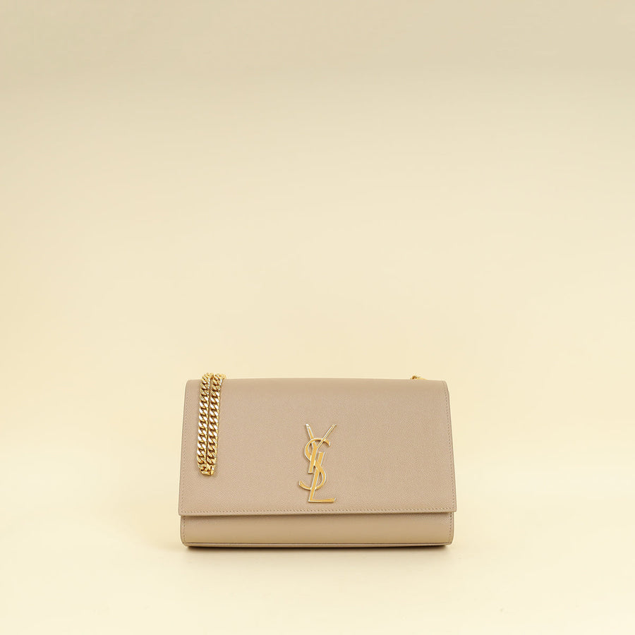 YSL Nude Monogram Kate Shoulder Bag