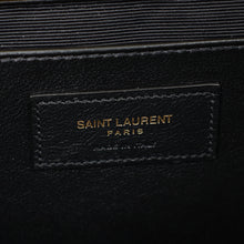 YSL Black Coco Embossed Kate Tassel Medium Shoulder Bag