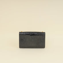 YSL Black Coco Embossed Kate Tassel Medium Shoulder Bag
