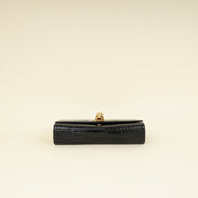 YSL Black Coco Embossed Kate Tassel Medium Shoulder Bag