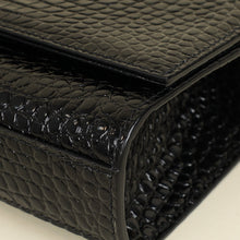 YSL Black Coco Embossed Kate Tassel Medium Shoulder Bag