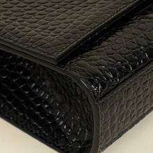 YSL Black Coco Embossed Kate Tassel Medium Shoulder Bag