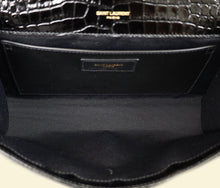 YSL Black Coco Embossed Kate Tassel Medium Shoulder Bag