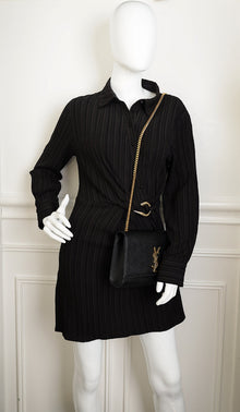 YSL Black Monogram Kate Medium Shoulder Bag