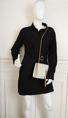 YSL Blanc Vintage Kate Tassel Medium Shoulder Bag