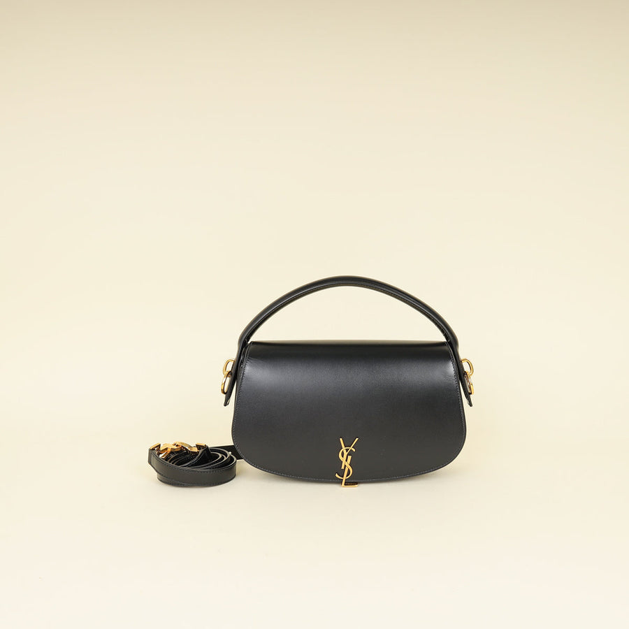 YSL Black Voltaire Top Handle Bag