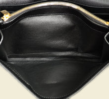 YSL Black Chevron Classic Cassandre Chain Wallet