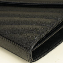 YSL Black Chevron Classic Cassandre Chain Wallet