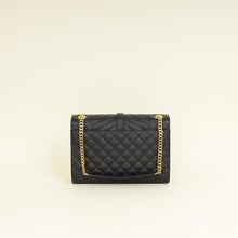 YSL Black Mix Quilted Envelope Medium Shoulder Bag
