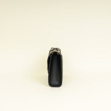 YSL Black Mix Quilted Envelope Medium Shoulder Bag