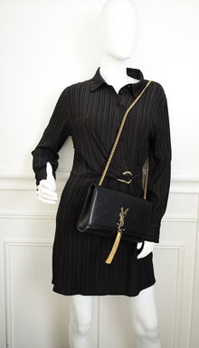 YSL Black Kate Tassel Medium Shoulder Bag