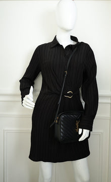 YSL Black Lou Camera Quilted Bag