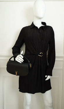 YSL Black Voltaire Top Handle Bag