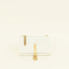 YSL Blanc Vintage Kate Tassel Flap Medium Shoulder Bag