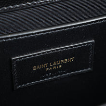 YSL Black Mix Quilted Envelope Medium Shoulder Bag