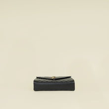 YSL Black Mix Quilted Envelope Medium Shoulder Bag