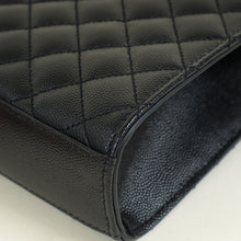 YSL Black Mix Quilted Envelope Medium Shoulder Bag