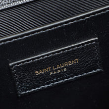 YSL Black Mix Matelasse Flap Medium Shoulder Bag