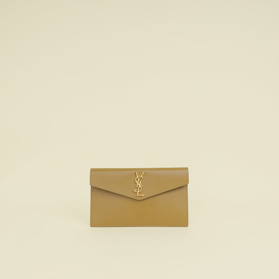 YSL Dark Mustard Uptown Pouch