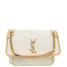YSL Bicolor Niki Satchel Medium Bag