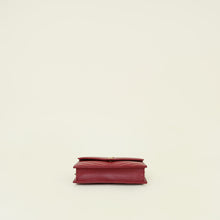YSL Deeply Red Cassandre Envelope Chain Wallet