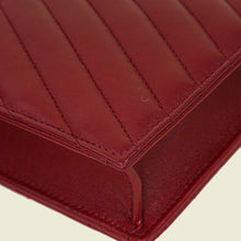 YSL Deeply Red Cassandre Envelope Chain Wallet