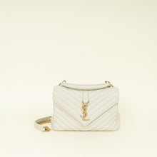 YSL Vintage Blanc College Quilted Medium Bag