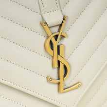 YSL Vintage Blanc College Quilted Medium Bag