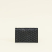 YSL Black Cassandre Envelope Chain Wallet