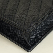 YSL Black Cassandre Envelope Chain Wallet