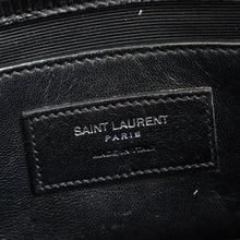 YSL Black Monogram Kate Tassel Lizard Embossed Medium Bag