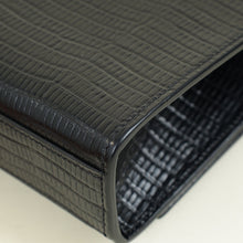 YSL Black Monogram Kate Tassel Lizard Embossed Medium Bag