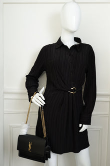YSL Black Sunset Small Shoulder Bag