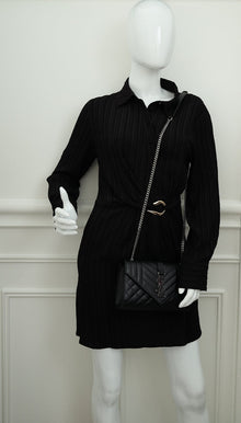 YSL Black Monogram Mix Quilted Small Chain Bag