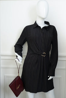 YSL Burgundy Cassandre Matelassé Flap Pouch