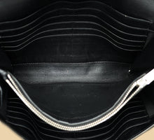 YSL Black Croco Embossed Monogram Kate Wallet On Chain