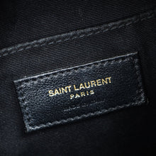 YSL Black Croco Embossed Round Vinyle Camera Bag