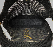 YSL Black Raffia Maxi  Icare Shopping Bag