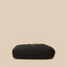 YSL Black Raffia Maxi  Icare Shopping Bag