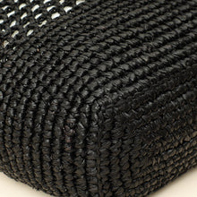 YSL Black Raffia Maxi  Icare Shopping Bag