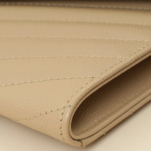 YSL Beige Monogram Cassandre Flap Pouch