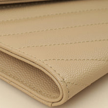 YSL Beige Monogram Cassandre Flap Pouch