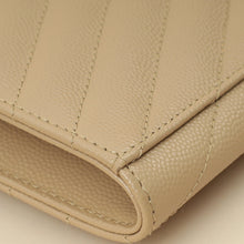 YSL Beige Monogram Cassandre Flap Pouch