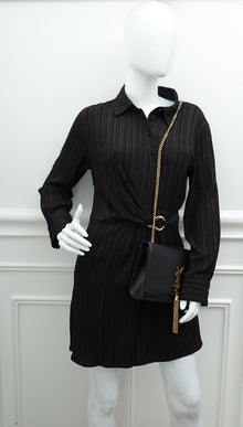 YSL Black Monogram Kate Tassel Medium Shoulder Bag