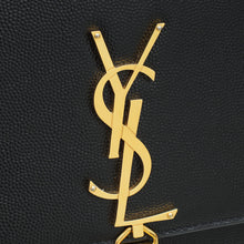 YSL Black Monogram Kate Tassel Medium Shoulder Bag