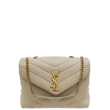 YSL Neutral Loulou Small Shoulder Bag