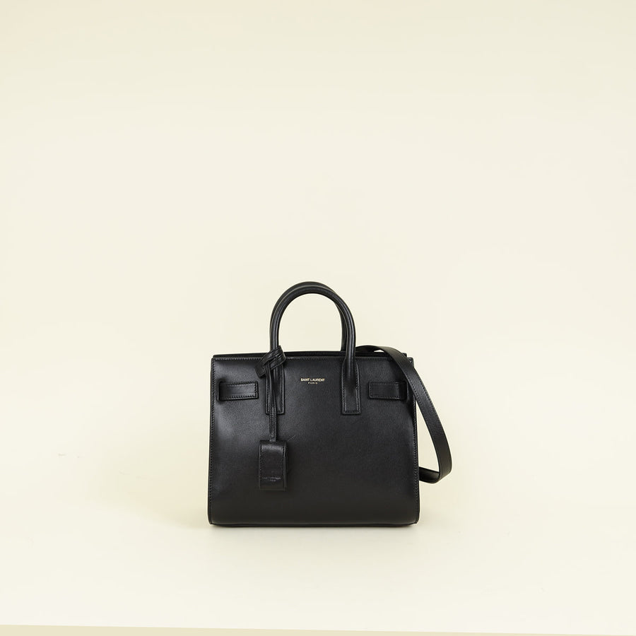 YSL Black Sac De Jour Nano Bag